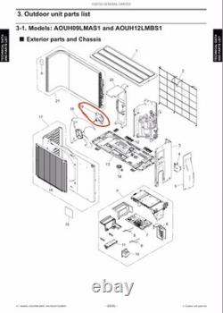 Moteur de ventilateur à courant continu sans balais FUJITSU OEM pour condenseur extérieur P/N 9603553005, Neuf