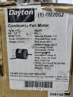 Moteur de ventilateur condenseur DAYTON 4M206J, 1/3 Hp, 1075 tr/min, 60 Hz
