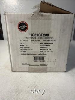 Moteur de ventilateur de condensateur Carrier OEM HB39GE208 1/4 HP 208/230V 1,42 Amp 1100/900 RPM