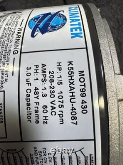 Moteur de ventilateur de condensateur ClimaTek s'adapte aux moteurs Emerson US K55HXAHU-4087 MOT99 430