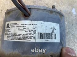Moteur de ventilateur de condensateur Emerson ICP HQ1085925EM K55HXGFH-8175 1/5HP 230V d'occasion (C2T5)