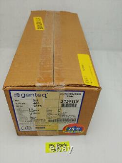 Moteur de ventilateur de condensateur Genteq 3739HS PSC 3/4 Hp 460V à balle VSD 1Ph arbre. 5-6,5 NOS