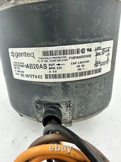 Moteur de ventilateur de condensateur Genteq 5KCP39FFAB20AS 51-101774-02 1/6HP 230V 850RPM (#39Y)