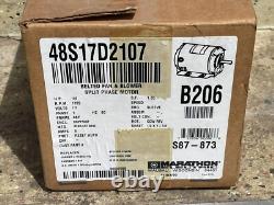 Moteur de ventilateur de condensateur Marathon Motors B206 048S17d2107 1/4 Hp 48Y cadre NEUF 1725