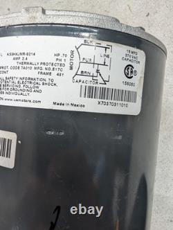 Moteur de ventilateur de condensateur US Motors Nidec K55HXJMR-9214 0,7 CV 460V 1100 RPM 48Y Neuf