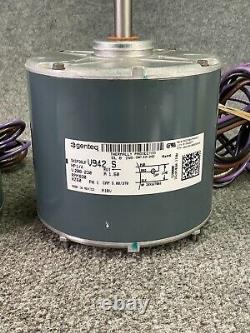 Moteur de ventilateur de condensateur électrique Genteq 5KCP39JFV942S HP 1/3 830 RPM Lot de 2