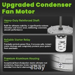 Moteur de ventilateur de condenseur 1/6 HP pour Trane 825 tr/min 200-230 V MOT18687 MOT12919 AC PSC NEUF