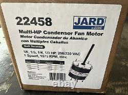 Moteur de ventilateur de condenseur, 1/6 à 1/3 HP, 1075 tr/min AVEC CONDENSATEUR DE FONCTIONNEMENT
