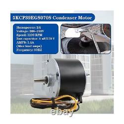Moteur de ventilateur de condenseur 5KCP39EGS070S, compatible avec GE Genteq Carrier, 1/4 HP 1
