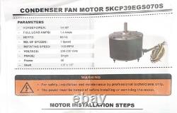 Moteur de ventilateur de condenseur 5KCP39 EGS070S 1/4 HP, 1100 RPM, cadre 48, 208-230V