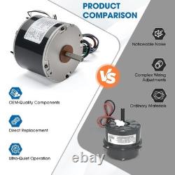 Moteur de ventilateur de condenseur AC 5KCP39GGV570S 1/8 HP GE Trane amélioré 208-230V 825 RPM
