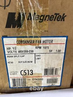 Moteur de ventilateur de condenseur CENTURY C513 1/2 HP 1075 RPM 60Hz