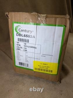 Moteur de ventilateur de condenseur CENTURY DBL6503A H. P. 1/8 115V AC 821RM4