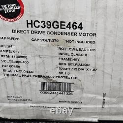 Moteur de ventilateur de condenseur Carrier HC39GE464 1/4 HP, 400/460Vac, 0,80 Amp, 1100 RPM