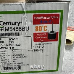 Moteur de ventilateur de condenseur Century ORM5488BU 1/3 à 1/8 Hp 825 RPM HVAC Neuf