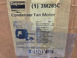 Moteur de ventilateur de condenseur DAYTON 1/3HP, 3M265C, 1625 RPM, 208-230V, PSC