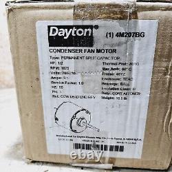 Moteur de ventilateur de condenseur Dayton 4M207BG 1/2 Hp RPM 1075 208-230 Volts