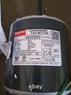 Moteur de ventilateur de condenseur Dayton #4M207BJ, 1/2 Hp, 1075 tr/min, 60Hz