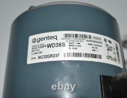 Moteur de ventilateur de condenseur GENTEQ TRANE HC32GR237 1/12 HP 1100 tr/min 208-230 V 5KCP39FF