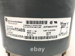 Moteur de ventilateur de condenseur GE 5KCP39BGY540S Carrier HC33GE235A 1/10 HP 230V utilisé #MC114