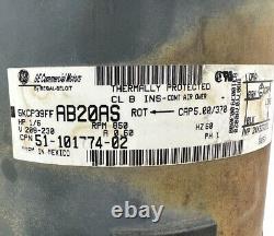 Moteur de ventilateur de condenseur GE 5KCP39FFAB20AS 51-101774-02 1/6HP 230V 850RPM utilisé (#84)