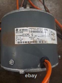 Moteur de ventilateur de condenseur GE 5KCP39GGS325S 51-21853-11 1/3 HP 230V 1075RPM FILS COUPÉS