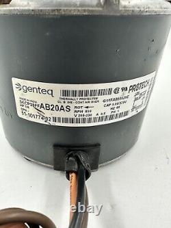Moteur de ventilateur de condenseur Genteq 5KCP39FFAB20AS 51-101774-02 1/6HP 230V 850RPM
