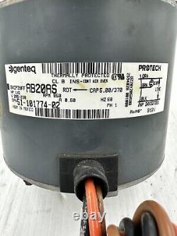 Moteur de ventilateur de condenseur Genteq 5KCP39FFAB20AS 51-101774-02 1/6HP 230V 850RPM #7Y