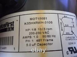 Moteur de ventilateur de condenseur OEM American Standard Trane 208-230v 1/5 HP MOT18681