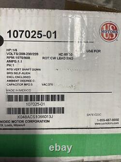 Moteur de ventilateur de condenseur OEM Lennox 107025-01 1/5 HP protégé thermiquement
