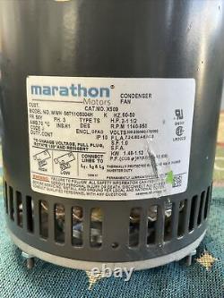 Moteur de ventilateur de condenseur OEM Marathon 056T11O5303 (2-1,5 CV) 56Y 3PH VCD X509