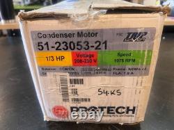 Moteur de ventilateur de condenseur Protech 51-23053-21 1/3 HP utilisé