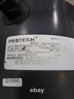 Moteur de ventilateur de condenseur Rheem 51-102008-07 Protech K55HXLRH-0824 1/5HP utilisé