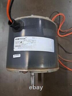 Moteur de ventilateur de condenseur Rheem 51-102008-07 Protech K55HXLRH-0824 1/5HP utilisé