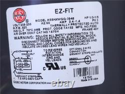 Moteur de ventilateur de condenseur US Motors EZ-FIT K55HXWGG-0948 208-230V 1/3-1/5HP 1PH 7A152