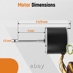 Moteur de ventilateur de condenseur W51-14CJA1-02 1/4 HP 208/230V 1075 RPM Remplacement Neuf