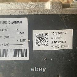 Moteur de ventilateur de condenseur York S1-6008093 1/2 CV 1090 RPM 208-230v 1 Ph Y7s623d5137