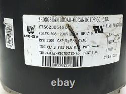 Moteur de ventilateur de condenseur Zhongshan Broad-Ocean 1/10HP 208-230V Y7S623B548L utilisé ME378