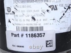 Moteur de ventilateur de condenseur Zhongshan Broad-Ocean Y7S623B548L 1186357 1/10HP 208-230V