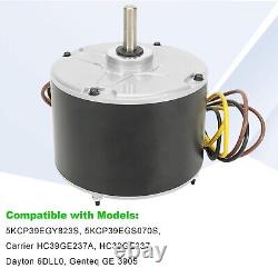 Moteur de ventilateur de condenseur durable 1/4 Hp 1100 RPM compatible avec Carrier et Dayton