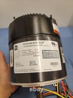 Moteur de ventilateur du condenseur Rescue EcoTech. Modèle M055PWLKZ-2338, 1/3 HP 208-230 V