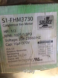 NOUVELLE Source 1 HVAC S1-FHM3730 Moteur de ventilateur de condenseur 1862 FSE1065S D907 3730 X414