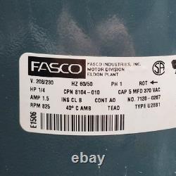 Nouveau moteur de ventilateur de condenseur Fasco 7128-0267 1/4 HP 208-230V 825 RPM