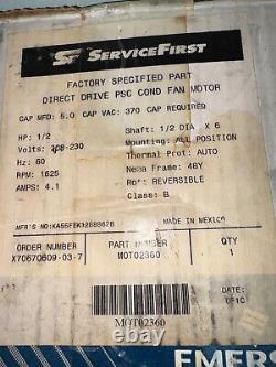 Nouveau moteur de ventilateur de condenseur Trane Service First Moto2360 S4