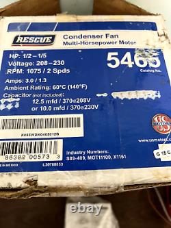 Nouveau moteur de ventilateur de condenseur à plusieurs chevaux de sauvetage 5465