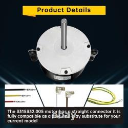 Remplacement du moteur de ventilateur 3315332.005 pour le moteur de ventilateur Genteq F48AF70A61, compatible avec