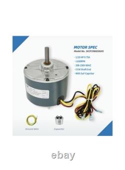 Remplacement du moteur de ventilateur de condenseur pour Carrier 5KCP39BGS069S #3S001, #GE3907 Genteq