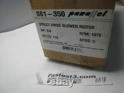 S81-283 ADAPTATIONS PARALLÈLES Moteurs US 1868 Moteur de ventilateur de condensateur 3/4 HP 1075 RPM