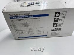Ventilateur de Condenseur Wagner Motor WG840465 Multi-Horsepower 208-230V, 1075/2 Vitesses
